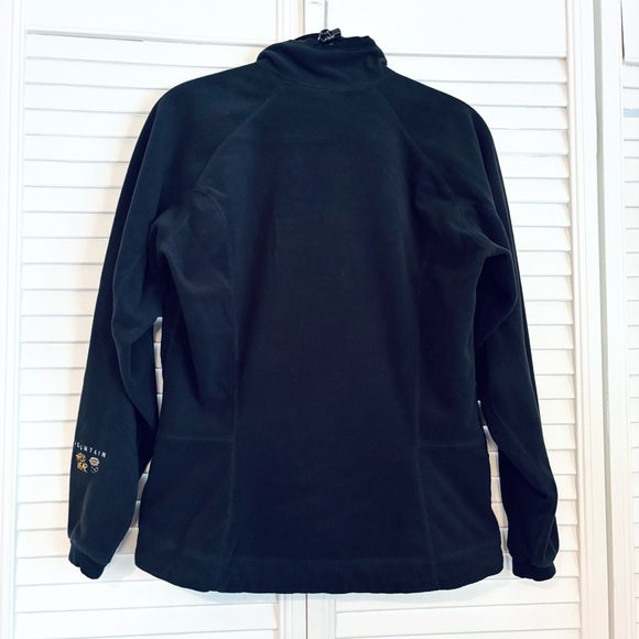 Mountain Hardwear Black Fleece Zip Front Jacket Coat Size 6 - Picture 2 of 6